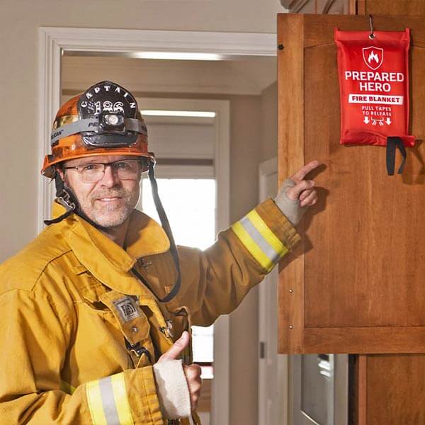 Prepared Emergency Fire Blanket