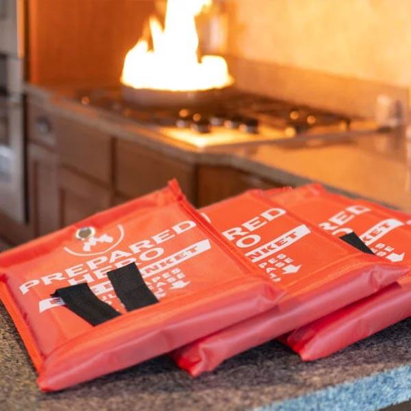 Prepared Emergency Fire Blanket