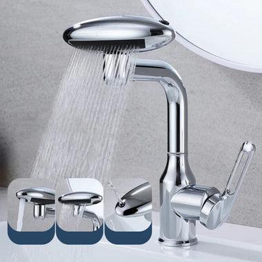 360° Rotating Chrome Faucet with 4-in-1 Multi-Directional Feature - CentralFlows