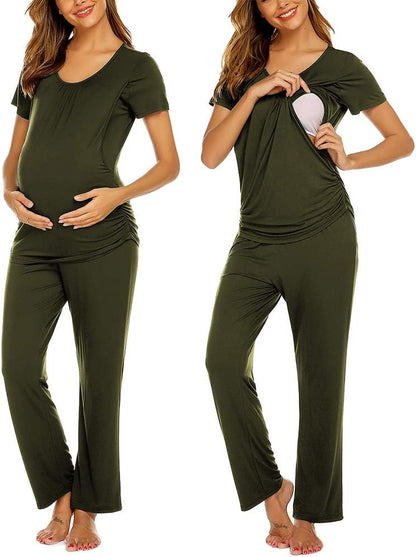 Women’s Maternity Nursing Pajamas Set