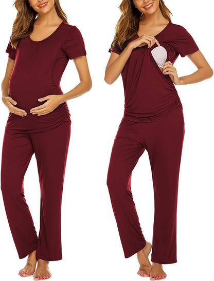 Women’s Maternity Nursing Pajamas Set