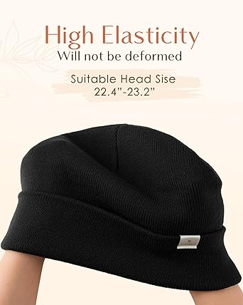 Satin Lined Winter Beanie Hats