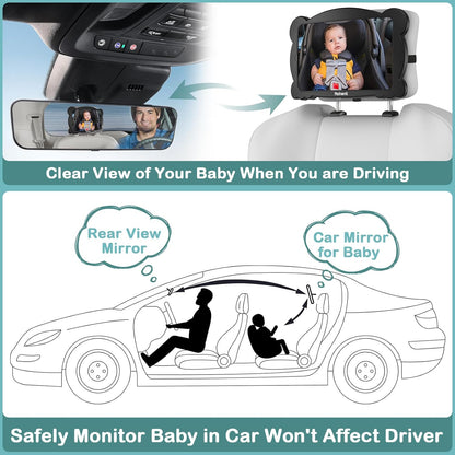 Shatterproof Baby Car Mirror