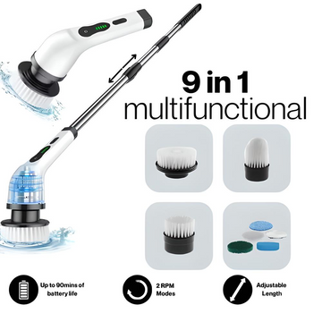 The Multi Scrubber  9-IN-1 Electric Spin Scrubber