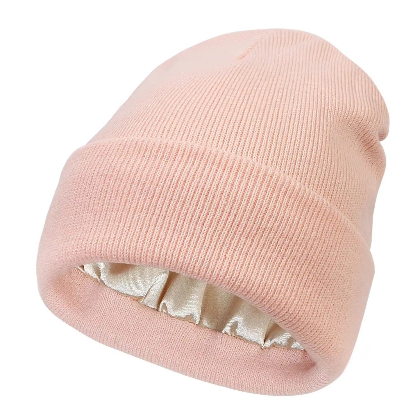 Satin Lined Winter Beanie Hats