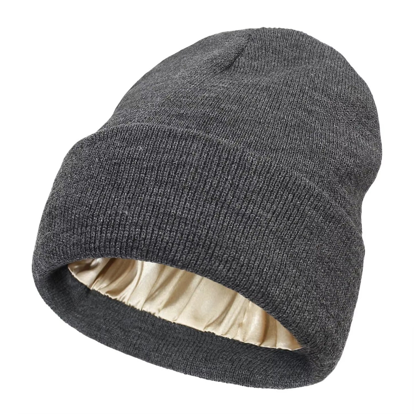 Satin Lined Winter Beanie Hats