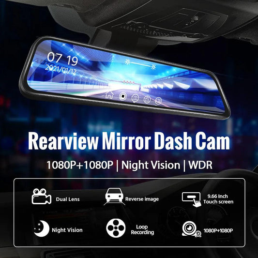 AutoGuard Mirror Dashcam - CentralFlows