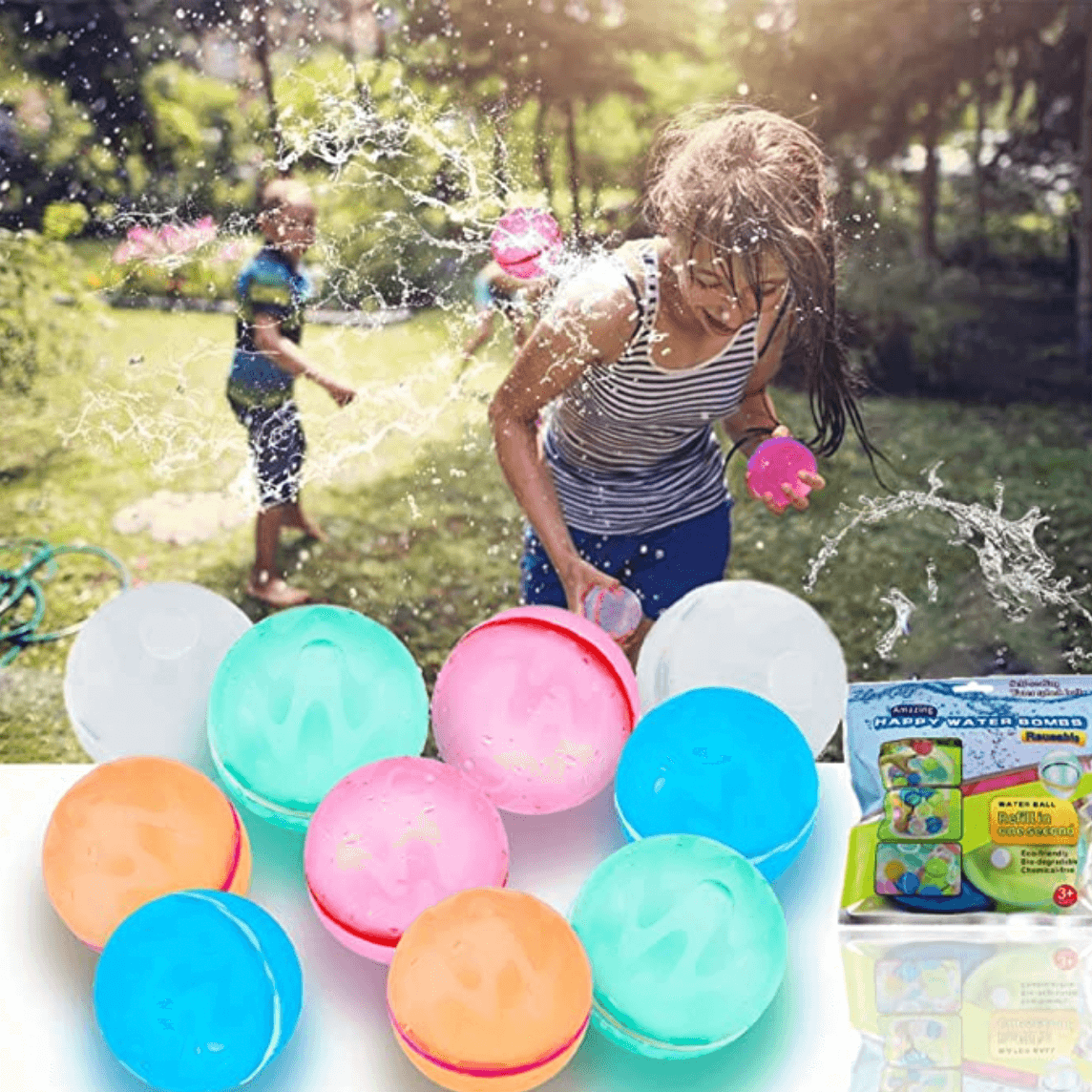 SplashFun - Bombes à eau rechargeables - CentralFlows